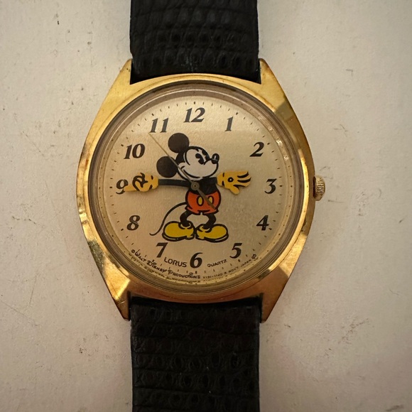 Vintage Disney Mickey Mouse Lorus Watch, Lorus by Seiko Mickey Mouse Watch 27mm - Picture 1 of 6